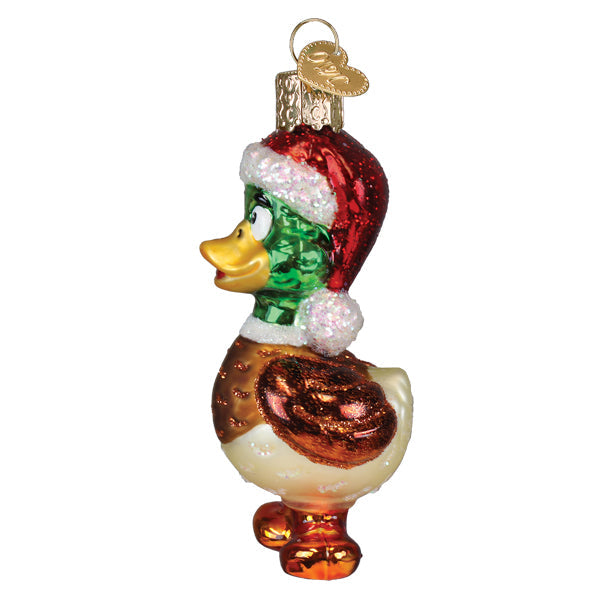 Silly Santa Duck Ornament Old World Christmas