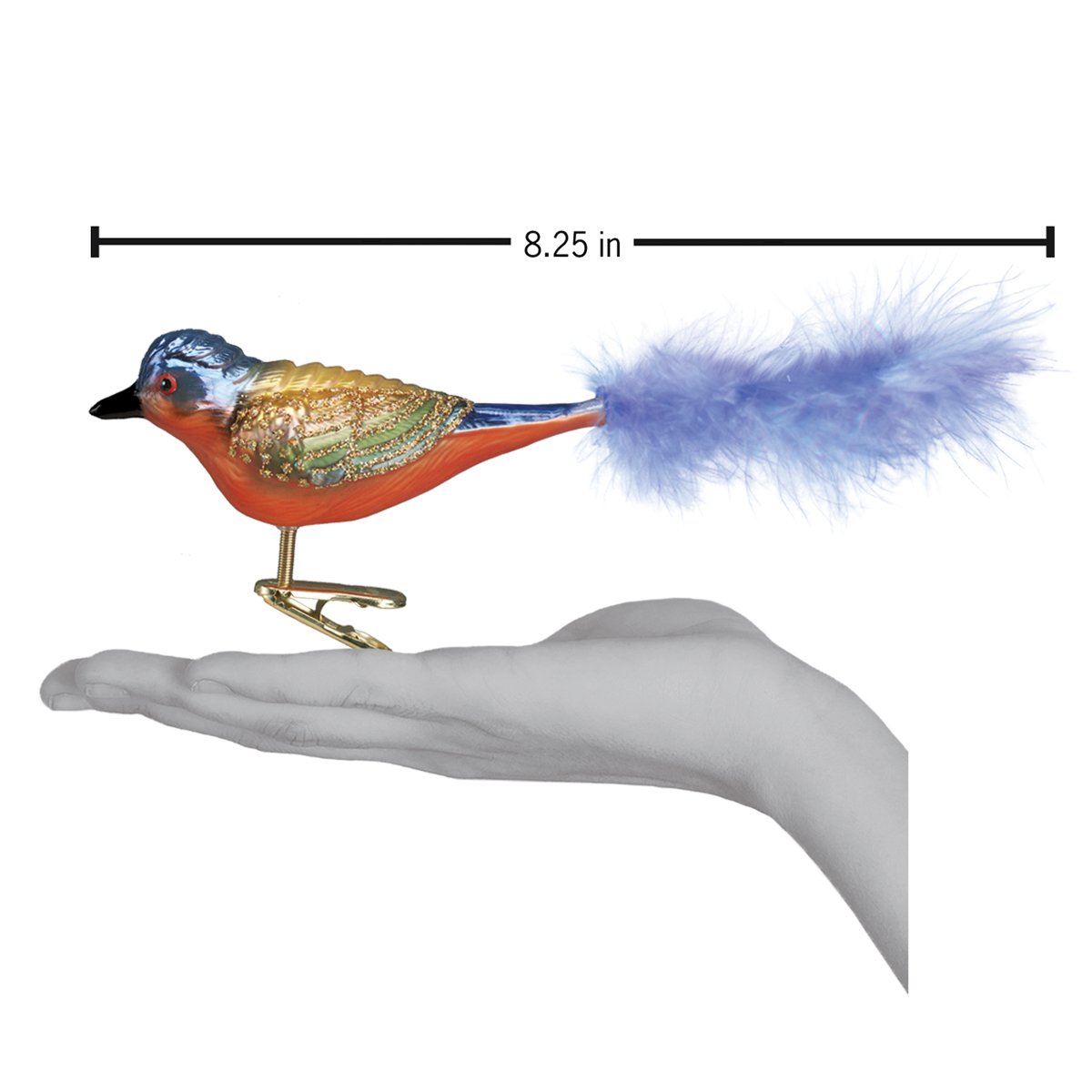 Painted Bunting Ornament Old World Christmas