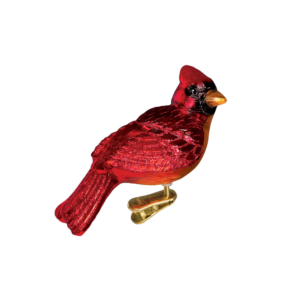 Resting Cardinal Ornament Old World Christmas