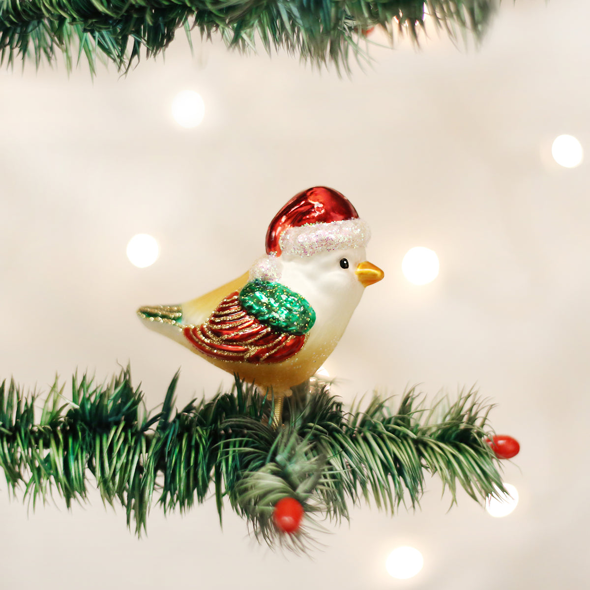 Santa Bird Ornament Old World Christmas