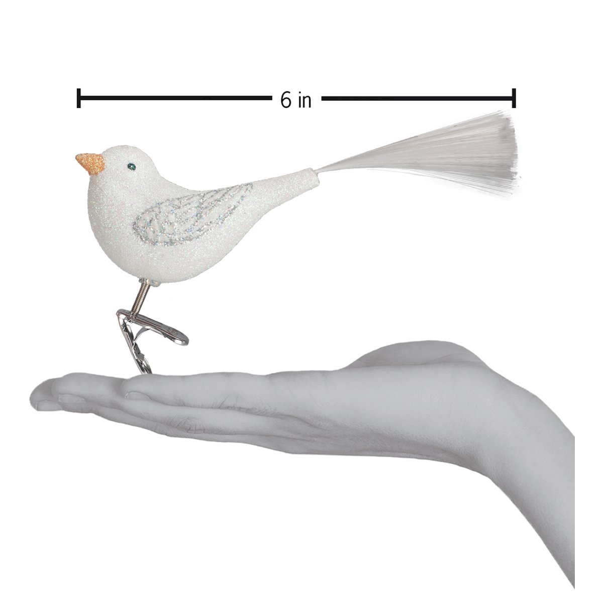 Sparkling Snowbird Ornament Old World Christmas