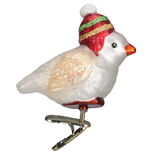 Red Hat Snowbird Ornament Old World Christmas