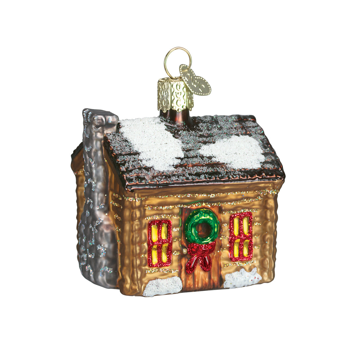 Log Cabin Ornament Old World Christmas