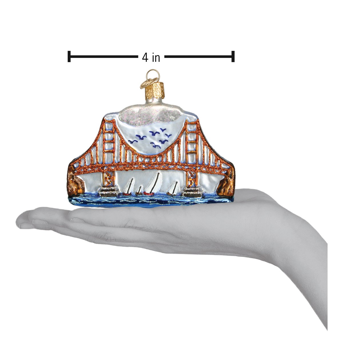 Golden Gate Bridge Ornament Old World Christmas