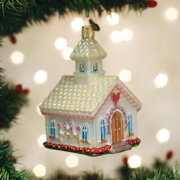 Wedding Chapel Ornament Old World Christmas