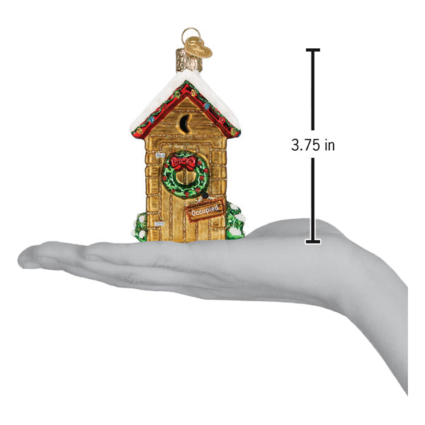 Holiday Outhouse Ornament Old World Christmas
