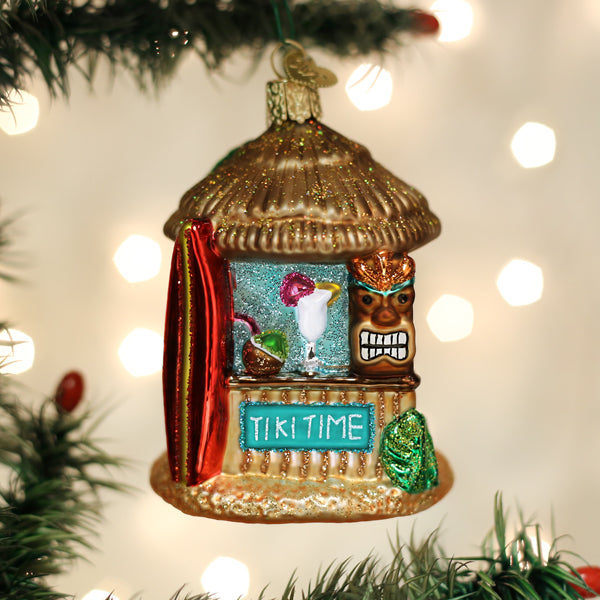 Tiki Hut Ornament Old World Christmas