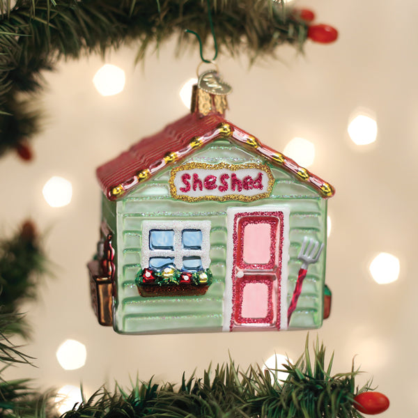She Shed Ornament Old World Christmas