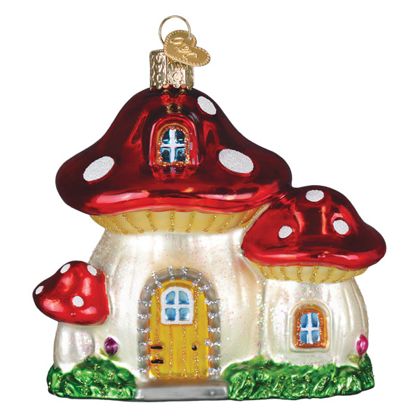 Mushroom House Ornament Old World Christmas