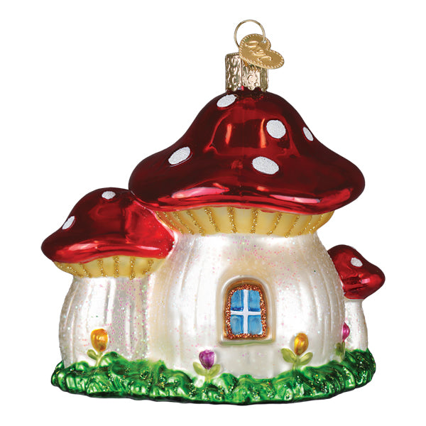 Mushroom House Ornament Old World Christmas