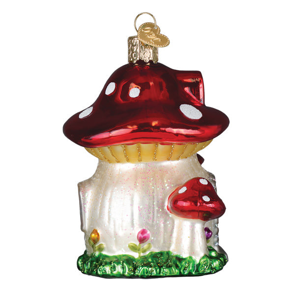 Mushroom House Ornament Old World Christmas