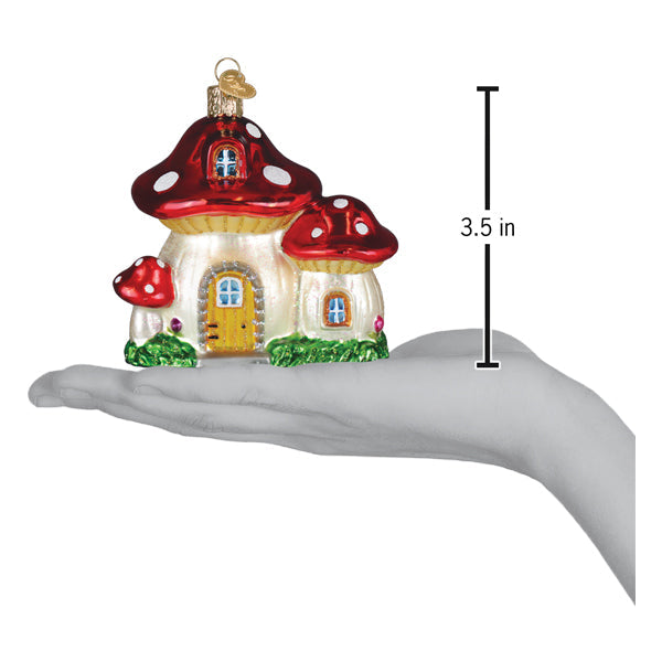 Mushroom House Ornament Old World Christmas