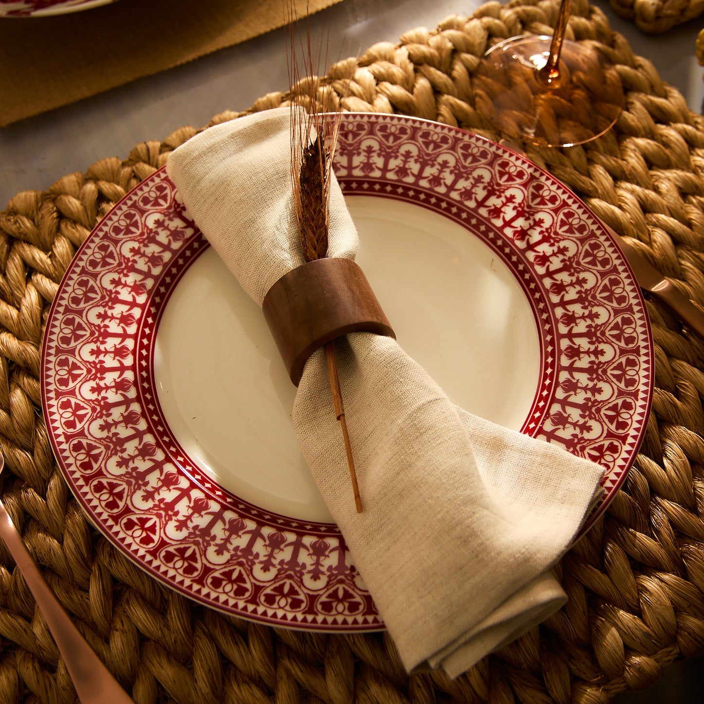 Casablanca Rimmed Dinner Plate