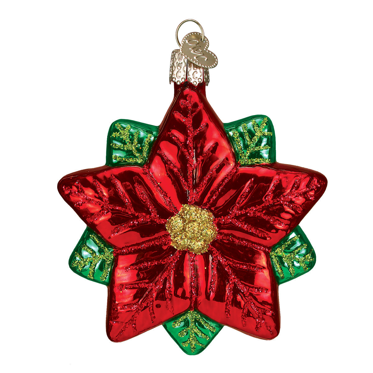 Poinsettia Star Ornament Old World Christmas
