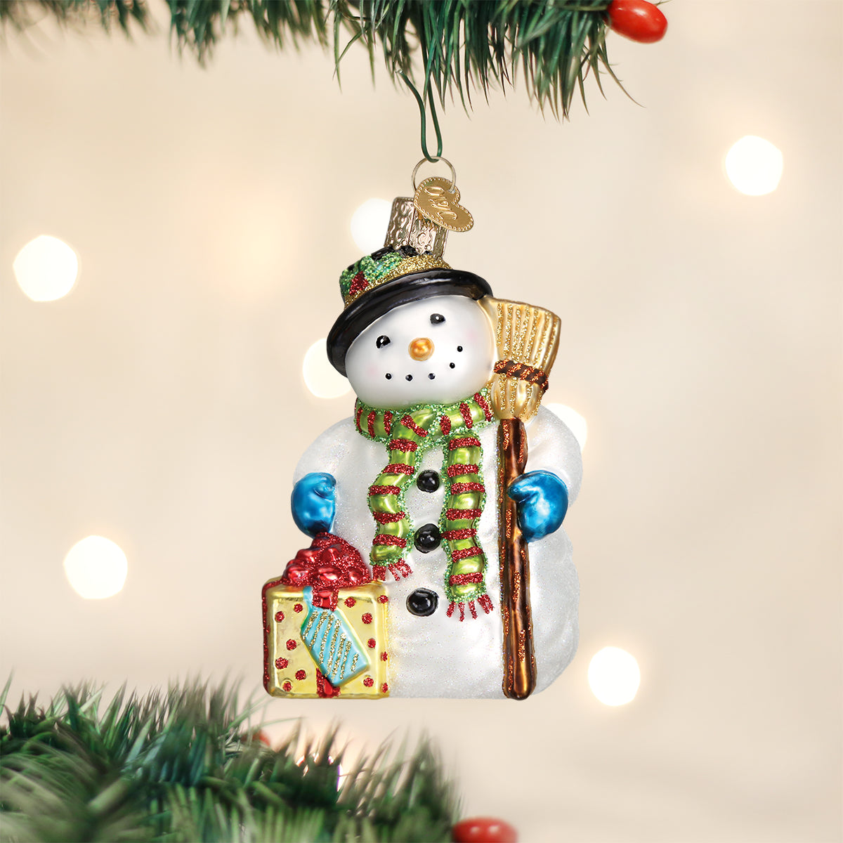 Gleeful Snowman Ornament Old World Christmas