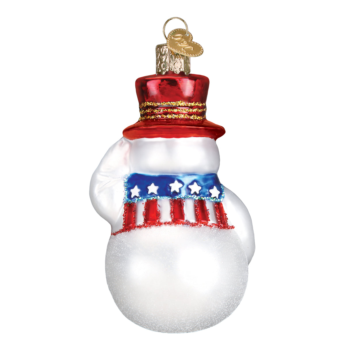 Patriotic Snowman Ornament Old World Christmas