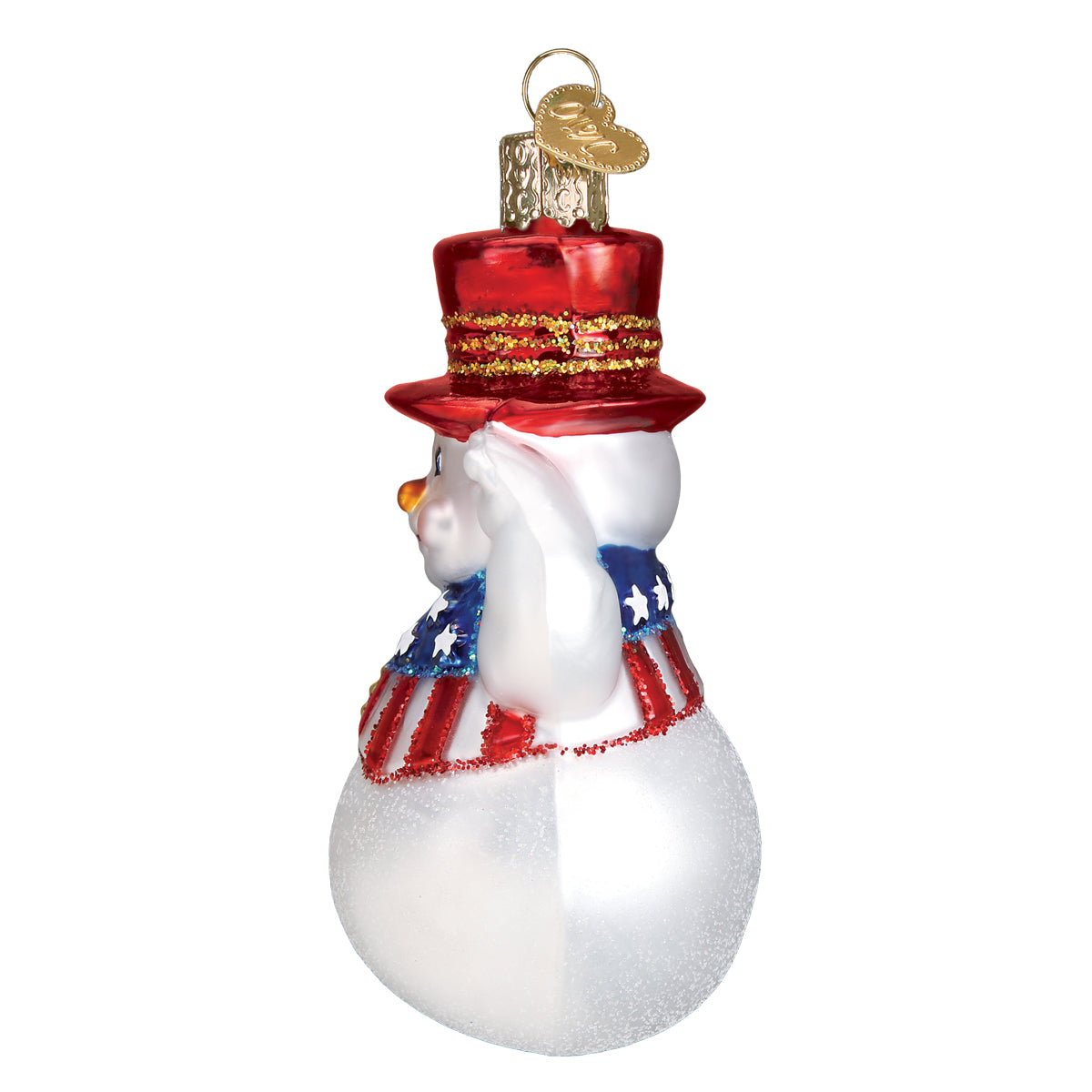 Patriotic Snowman Ornament Old World Christmas