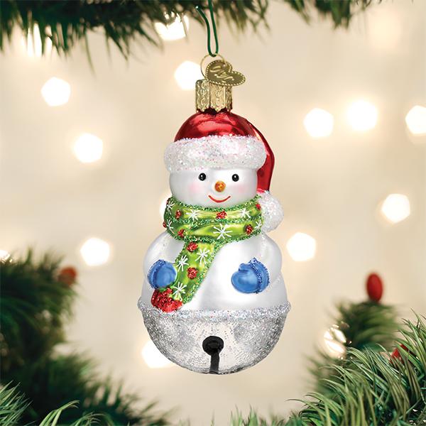 Jingle Bell Snowman Old World Christmas