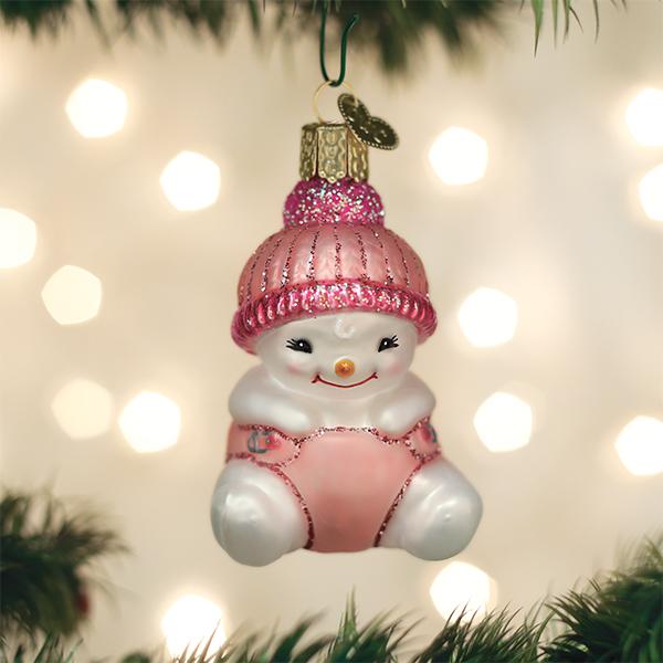 Snow Baby Girl Ornament Old World Christmas