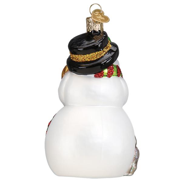 Snowman With Playful Pets Old World Christmas