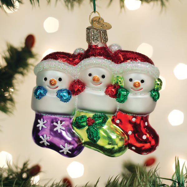 Snow Family Of 3 Ornament Old World Christmas