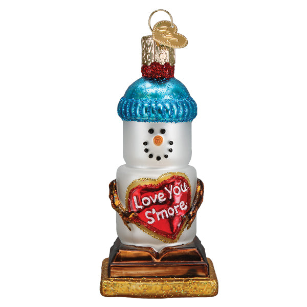 Love You S'more Snowman Ornament Old World Christmas