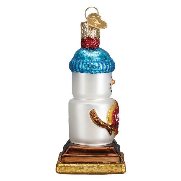 Love You S'more Snowman Ornament Old World Christmas