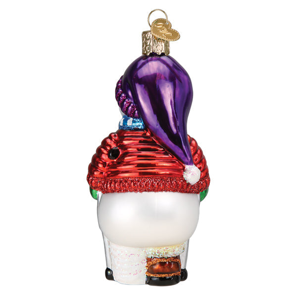 Snowman With Crutches Ornament Old World Christmas