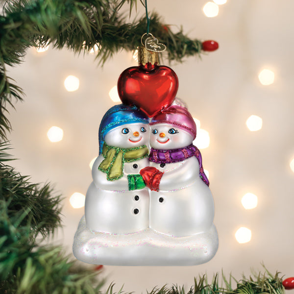 Snow Couple's First Christmas Ornament Old World Christmas