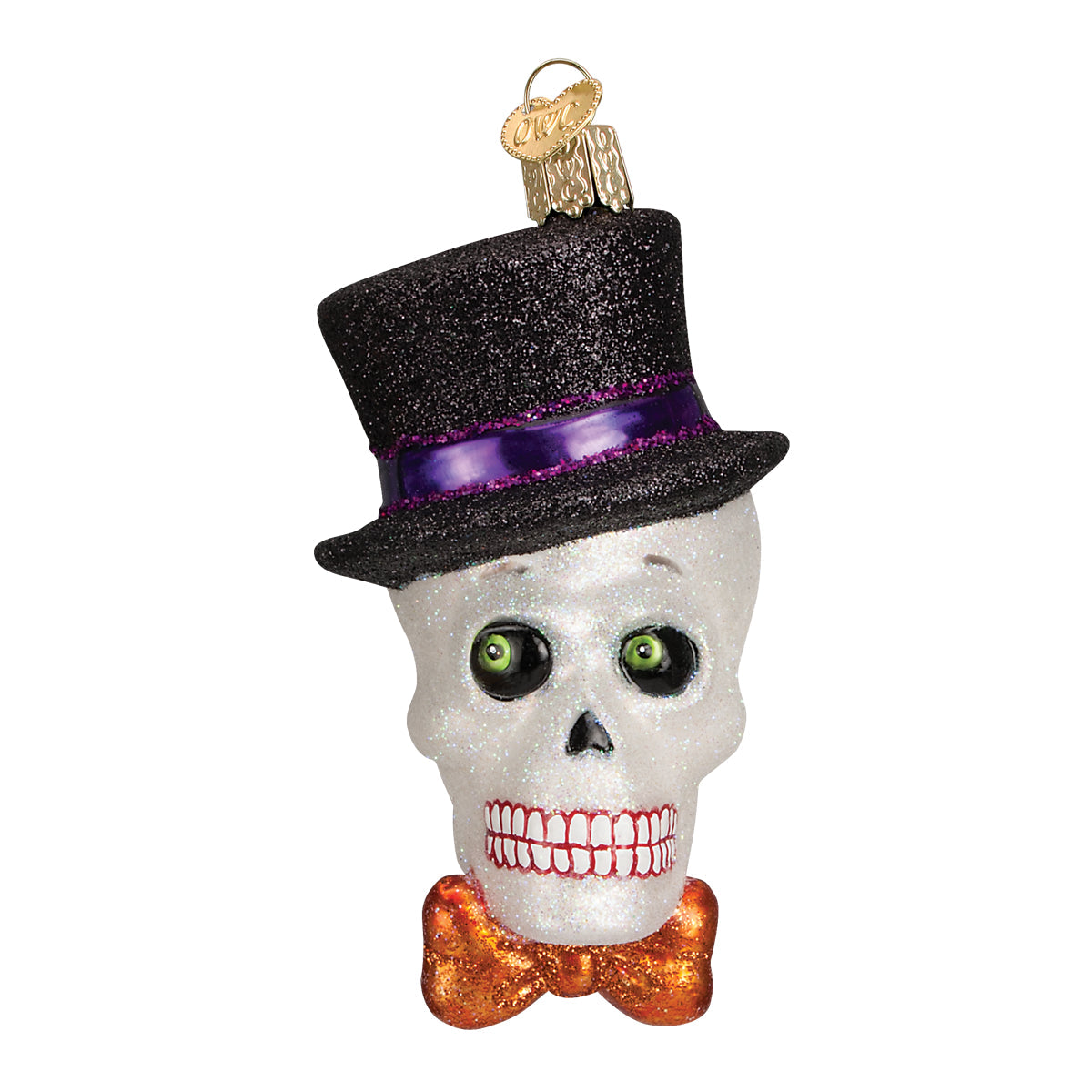 Top Hat Skeleton Ornament Old World Christmas