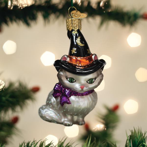 Witch Kitten Ornament Old World Christmas
