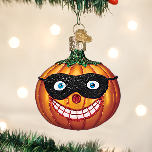 Masked Jolly Jack O'lantern Ornament Old World Christmas