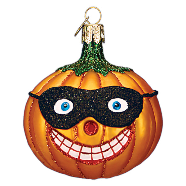 Masked Jolly Jack O'lantern Ornament Old World Christmas