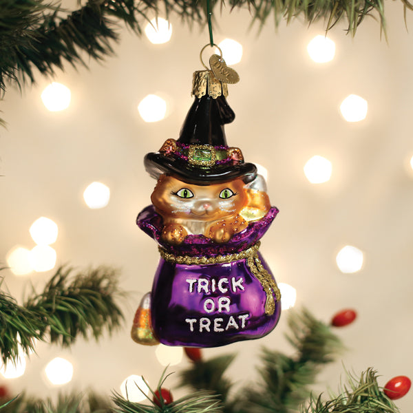 Trick-or-treat Kitty Ornament Old World Christmas