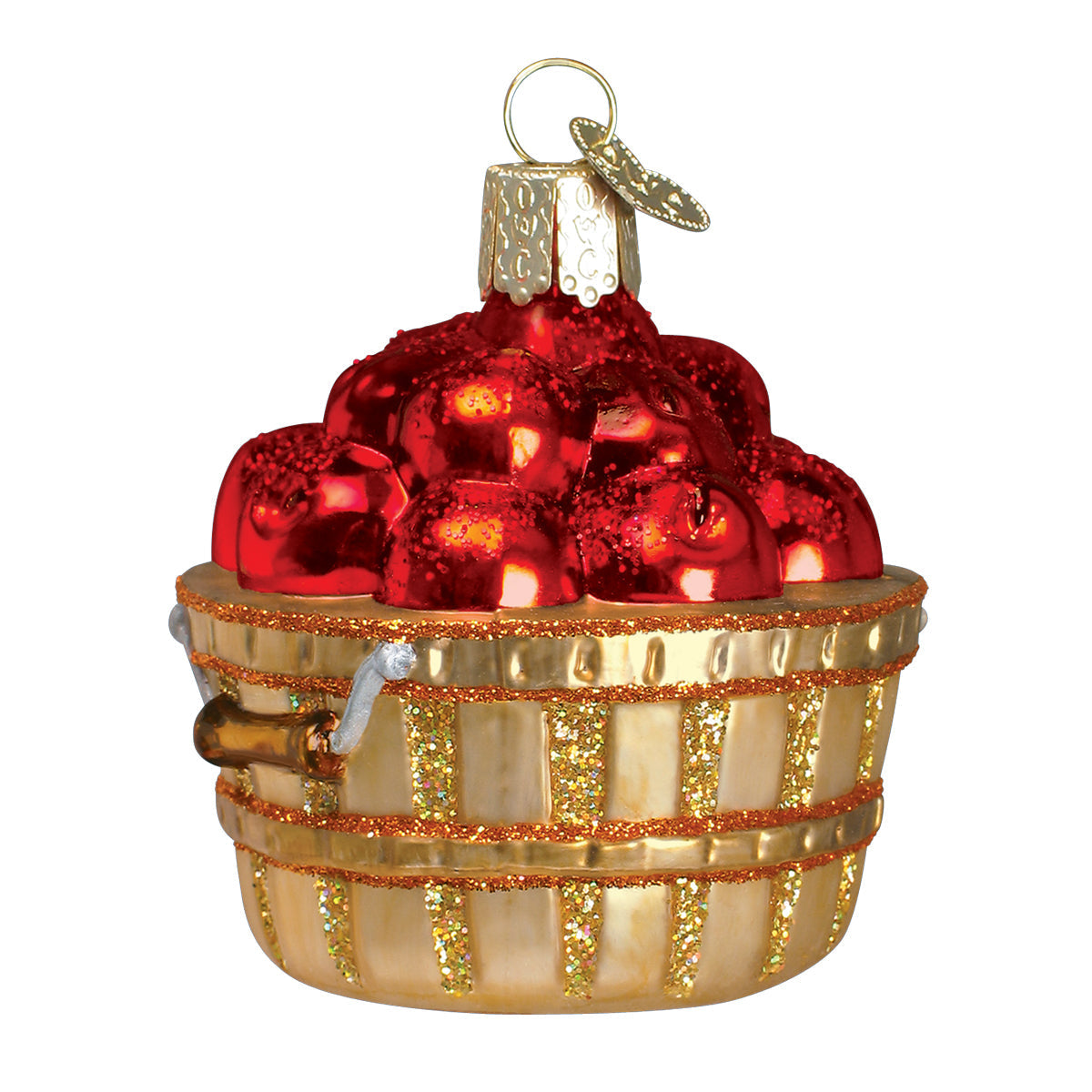 Apple Basket Ornament Old World Christmas
