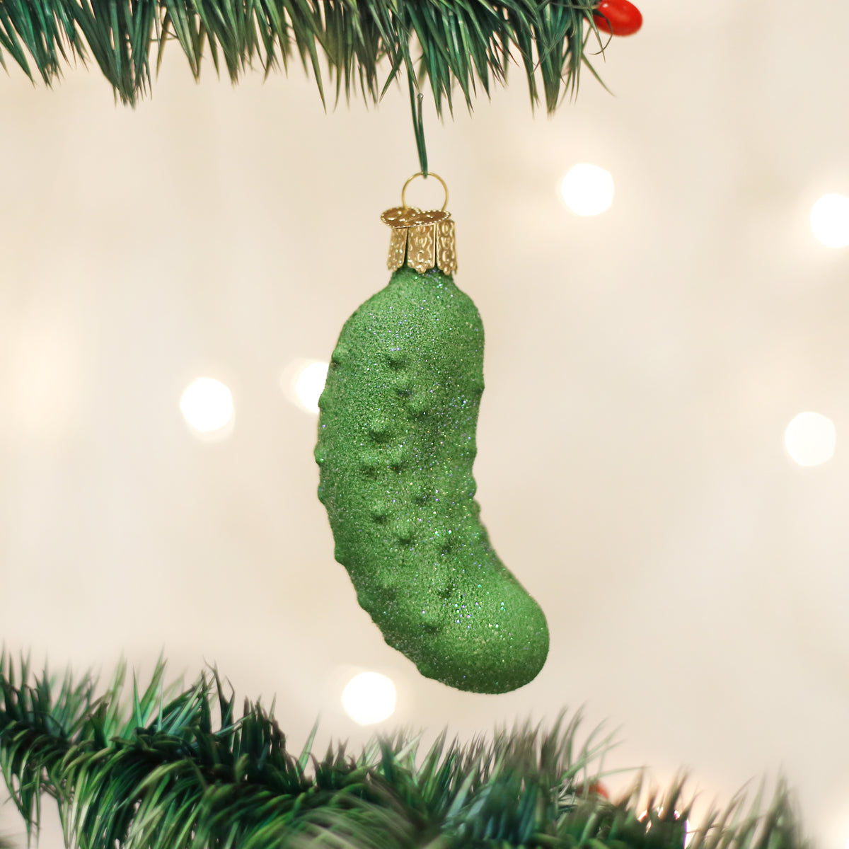 Glistening Pickle Ornament Old World Christmas
