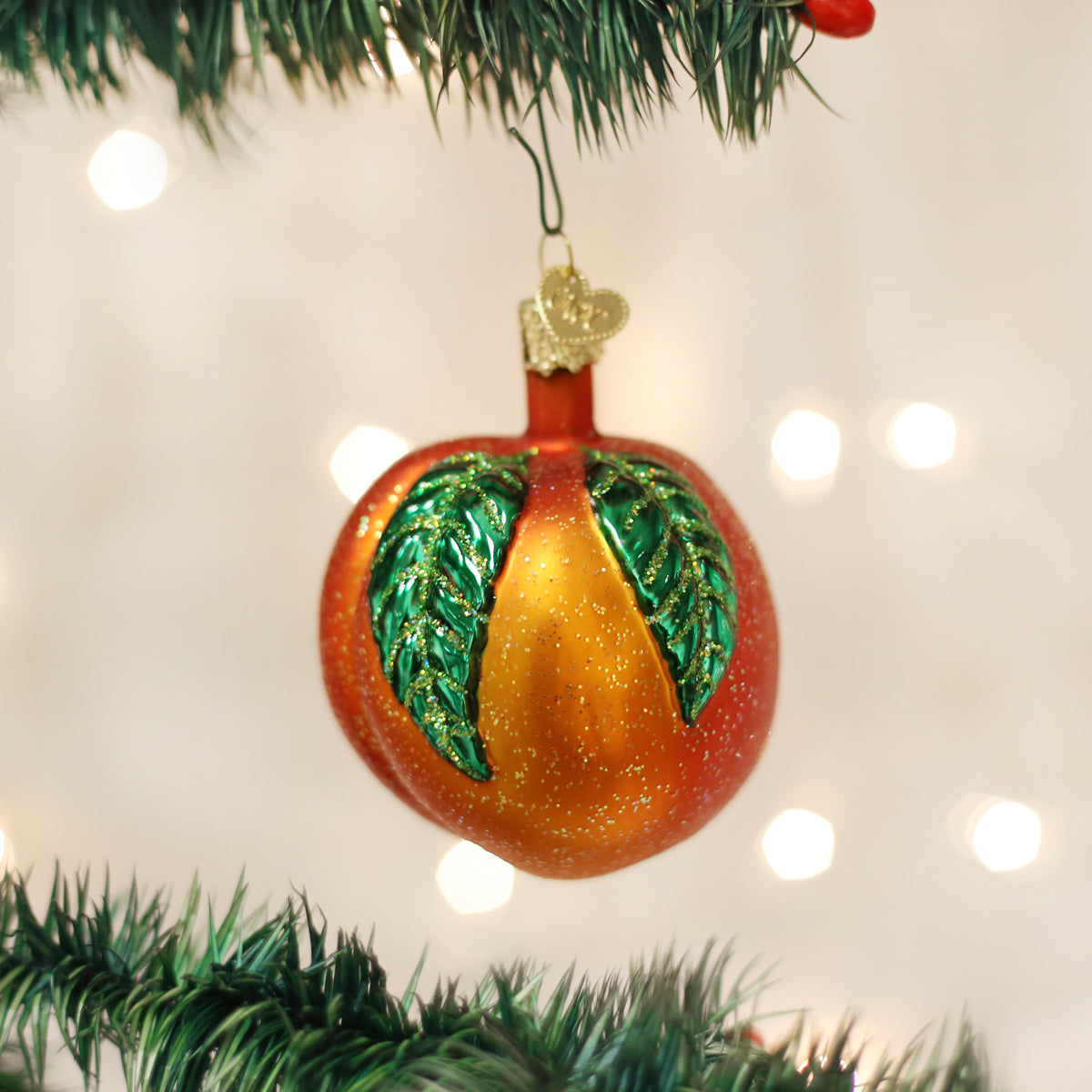 Peach Ornament Old World Christmas