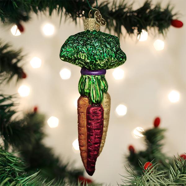 Rainbow Carrots Ornament Old World Christmas