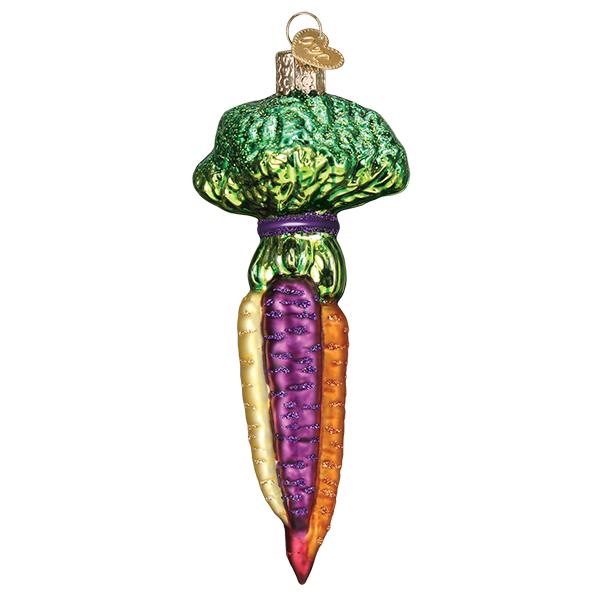 Rainbow Carrots Ornament Old World Christmas