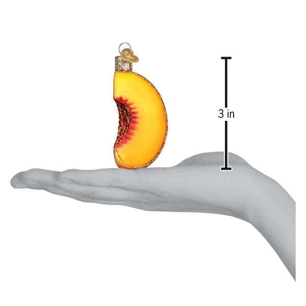 Peach Slice Ornament Old World Christmas