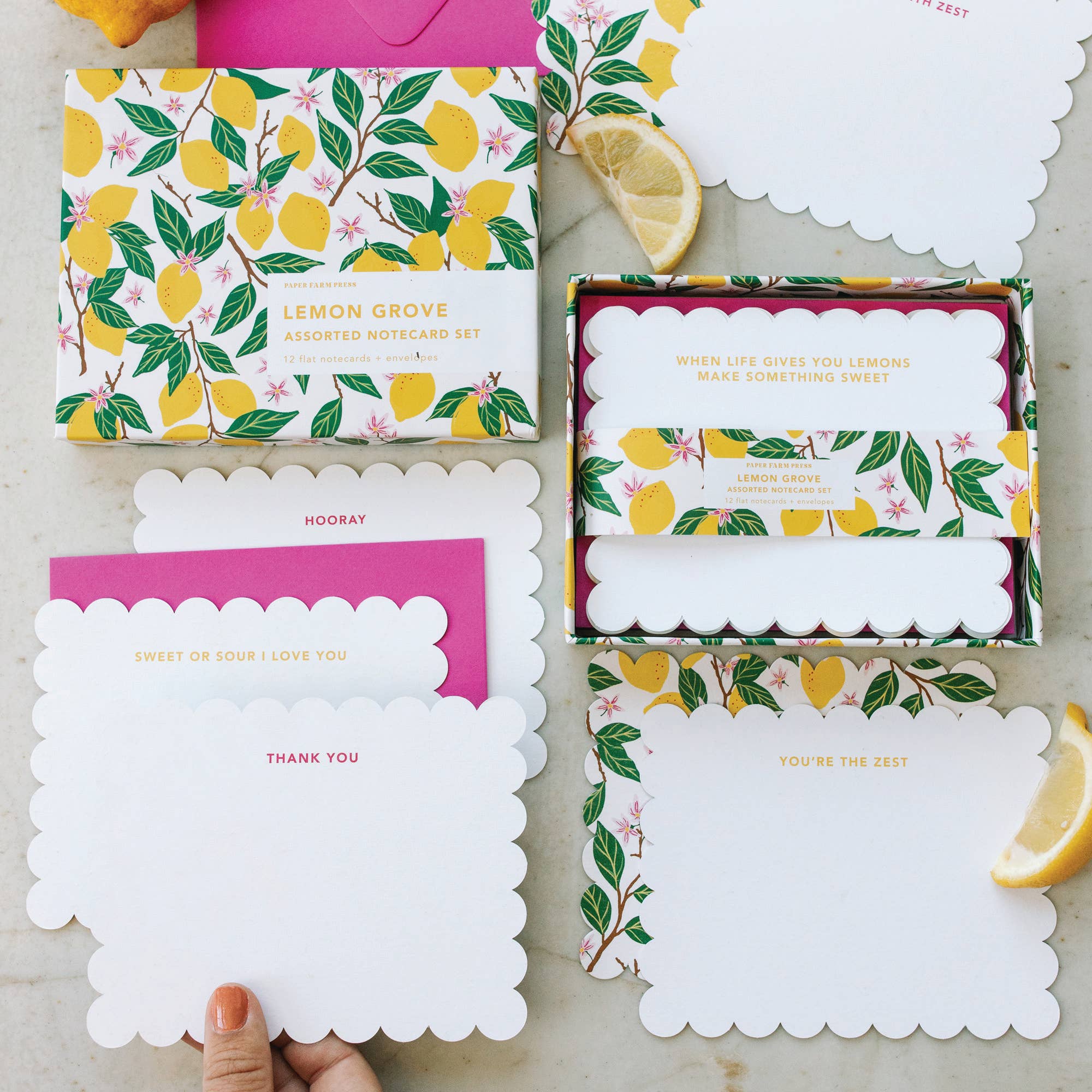 Lemon Grove Assorted Notecard Set
