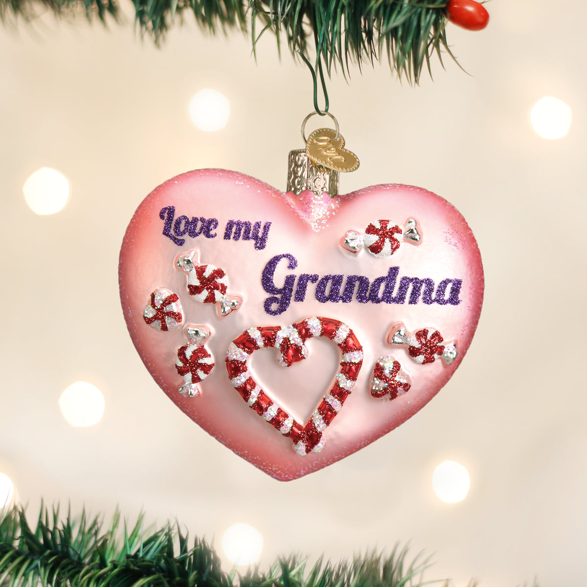 Grandma Heart Ornament Old World Christmas