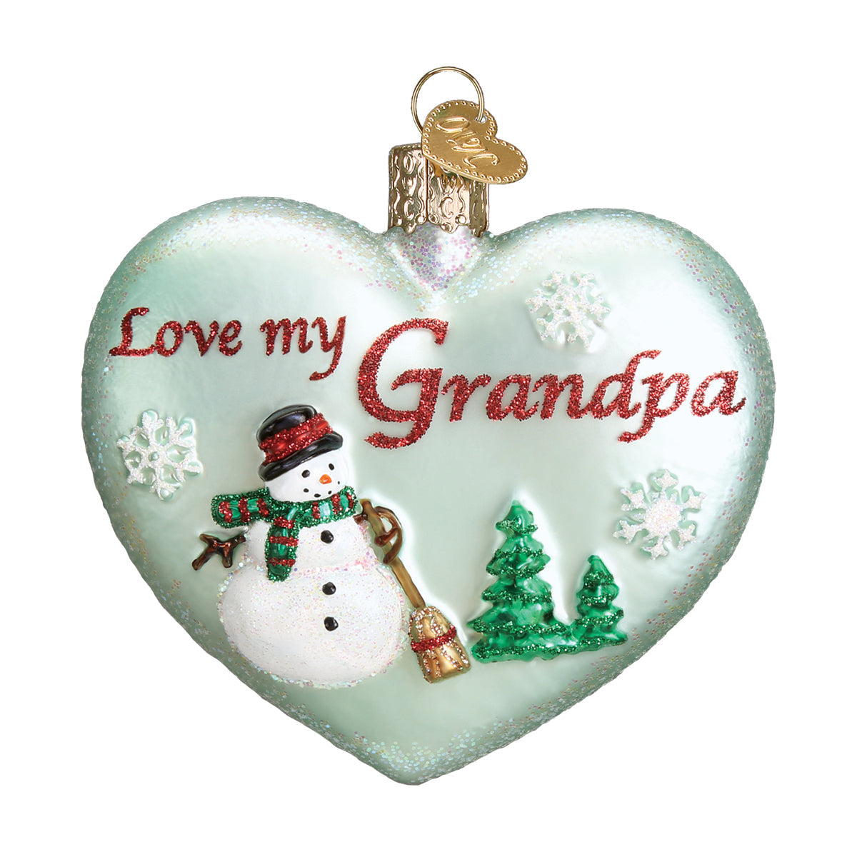 Grandpa Heart Ornament Old World Christmas