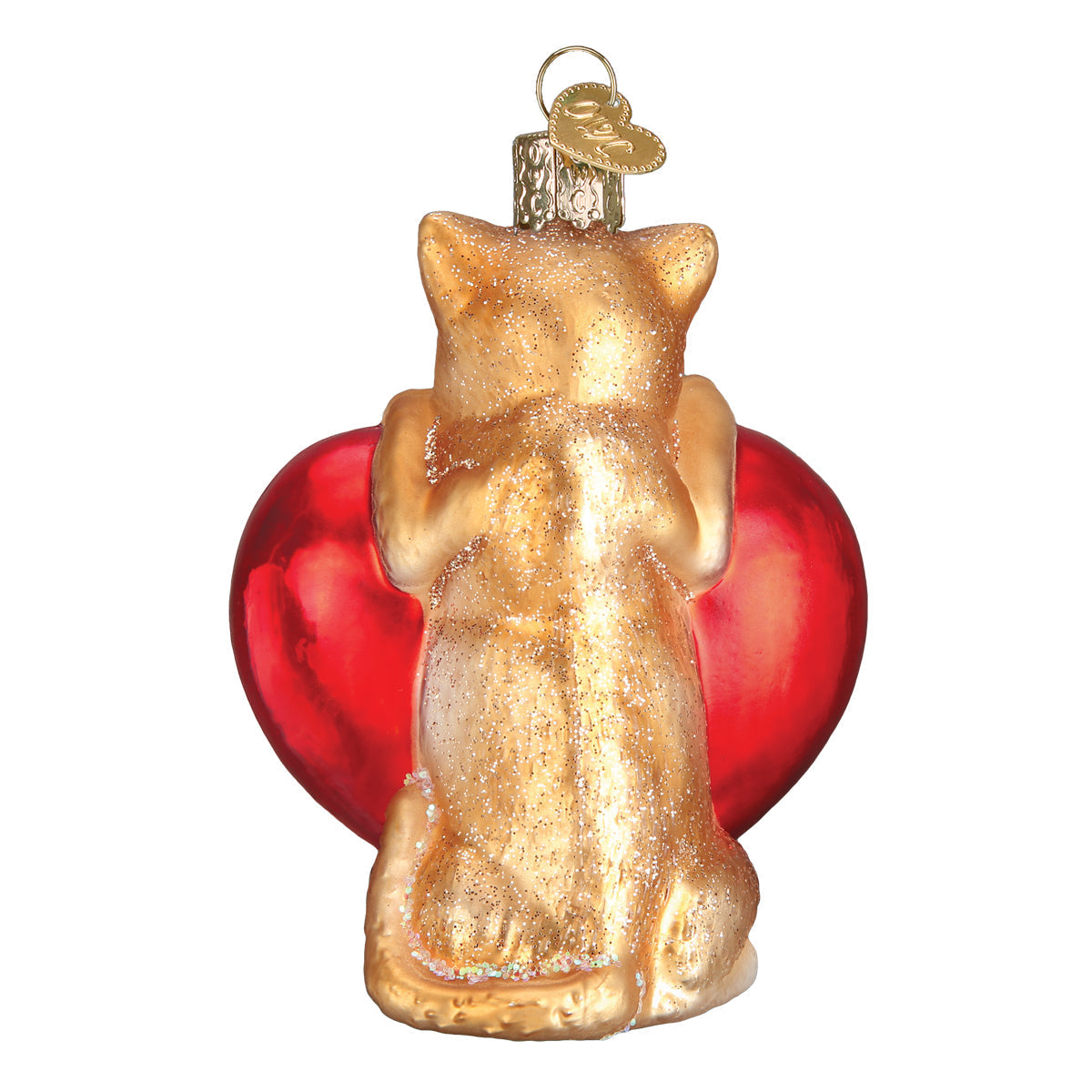 I Love My Cat Ornament Old World Christmas
