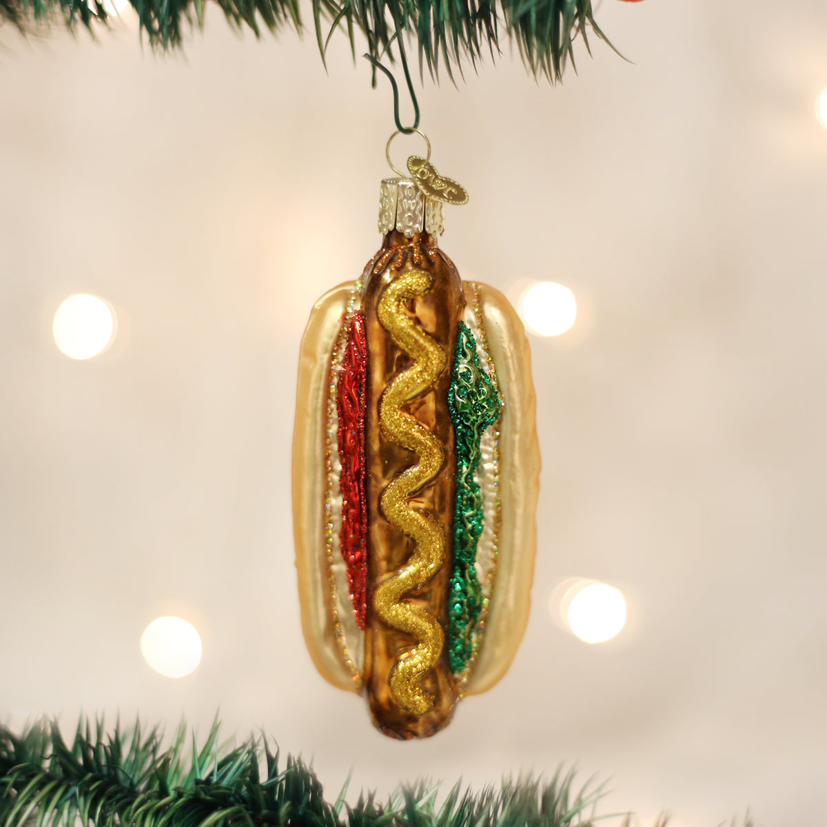 Hot Dog Ornament Old World Christmas