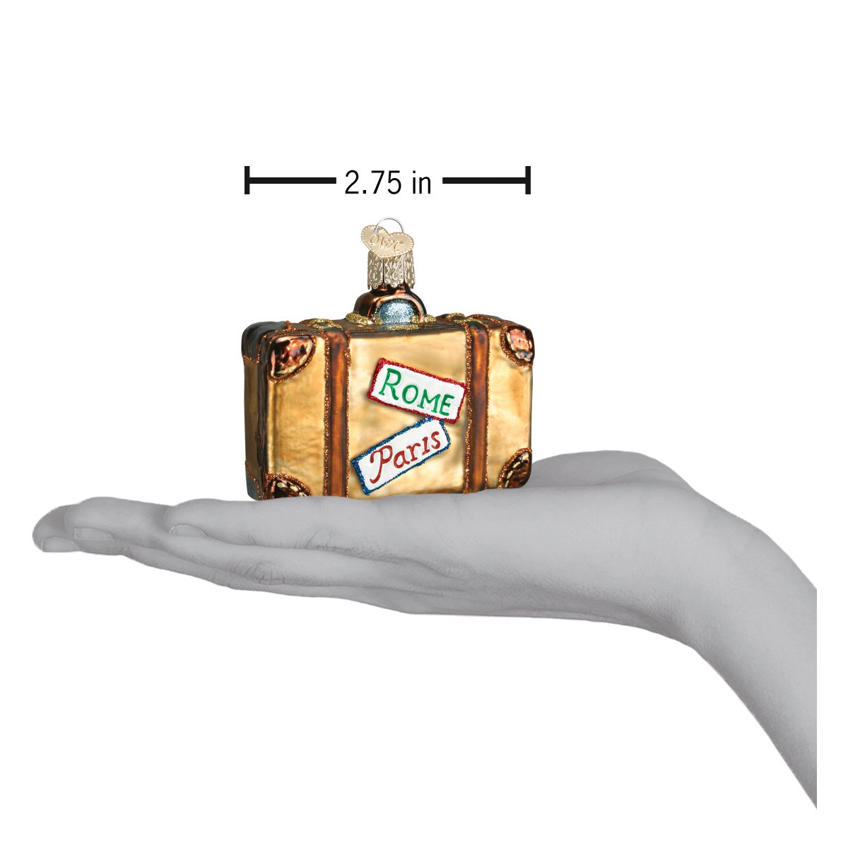 Suitcase Ornament Old World Christmas