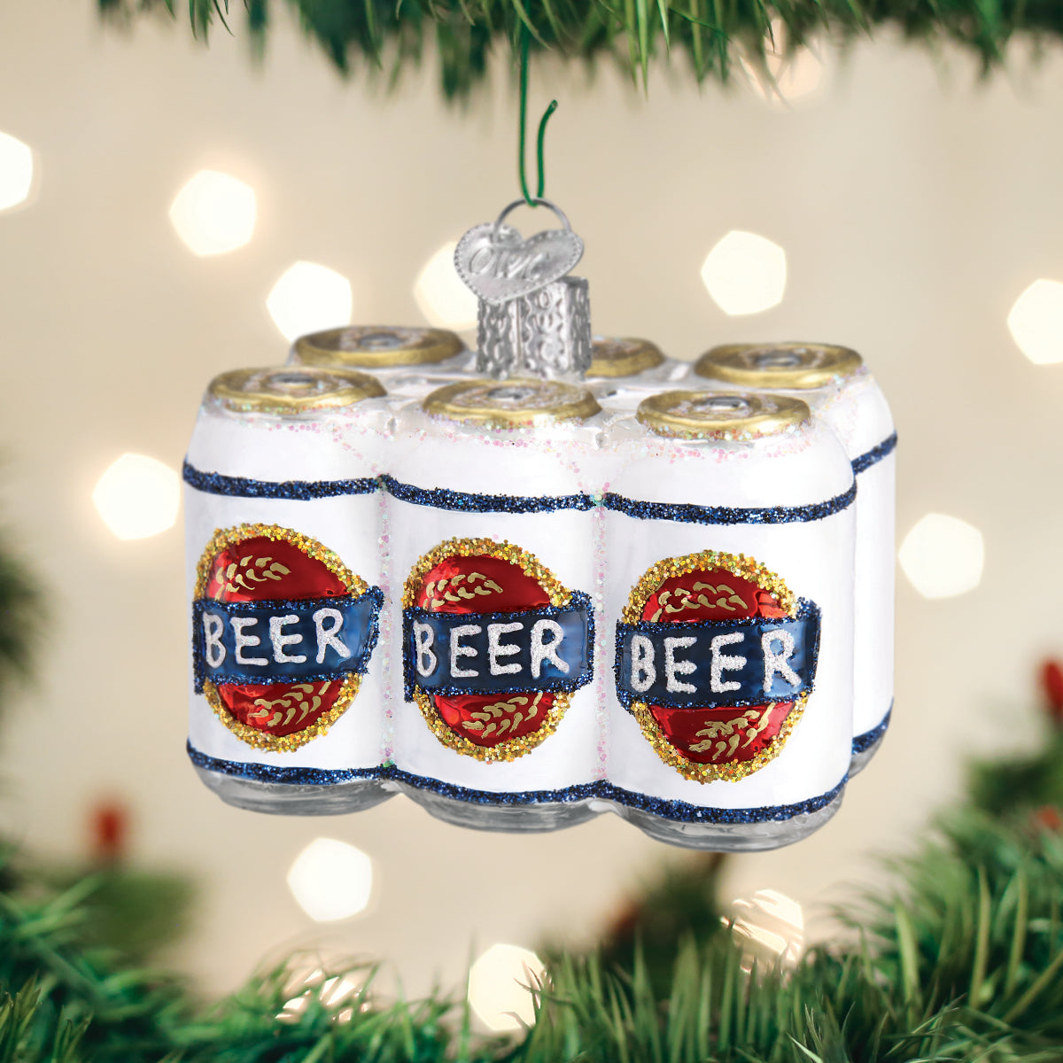 Six Pack Of Beer Ornament Old World Christmas