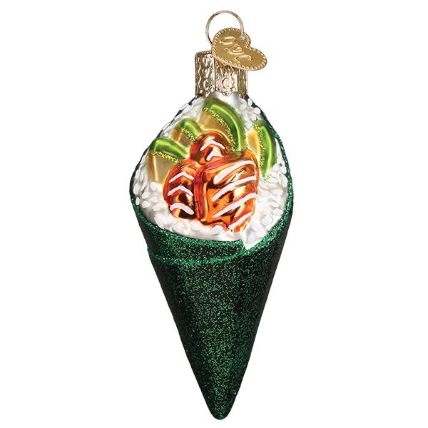 Sushi Hand Roll Ornament Old World Christmas