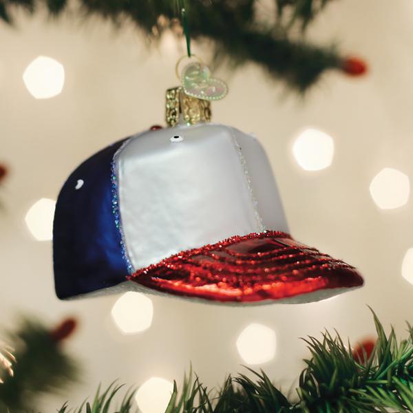 Baseball Cap Ornament Old World Christmas