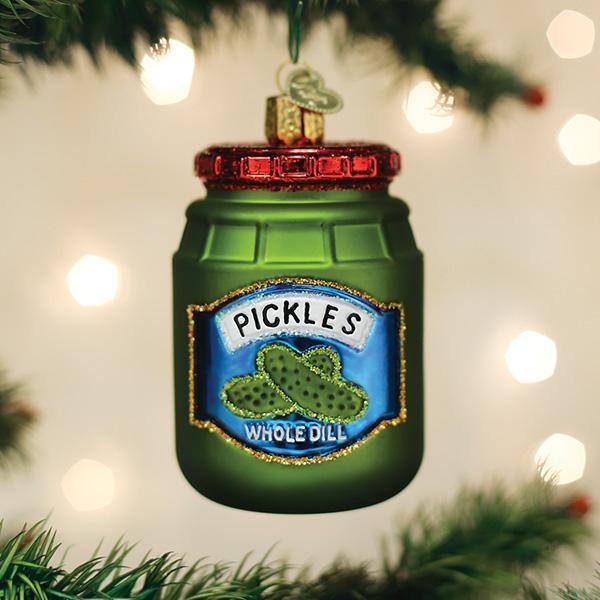Jar Of Pickles Ornament Old World Christmas